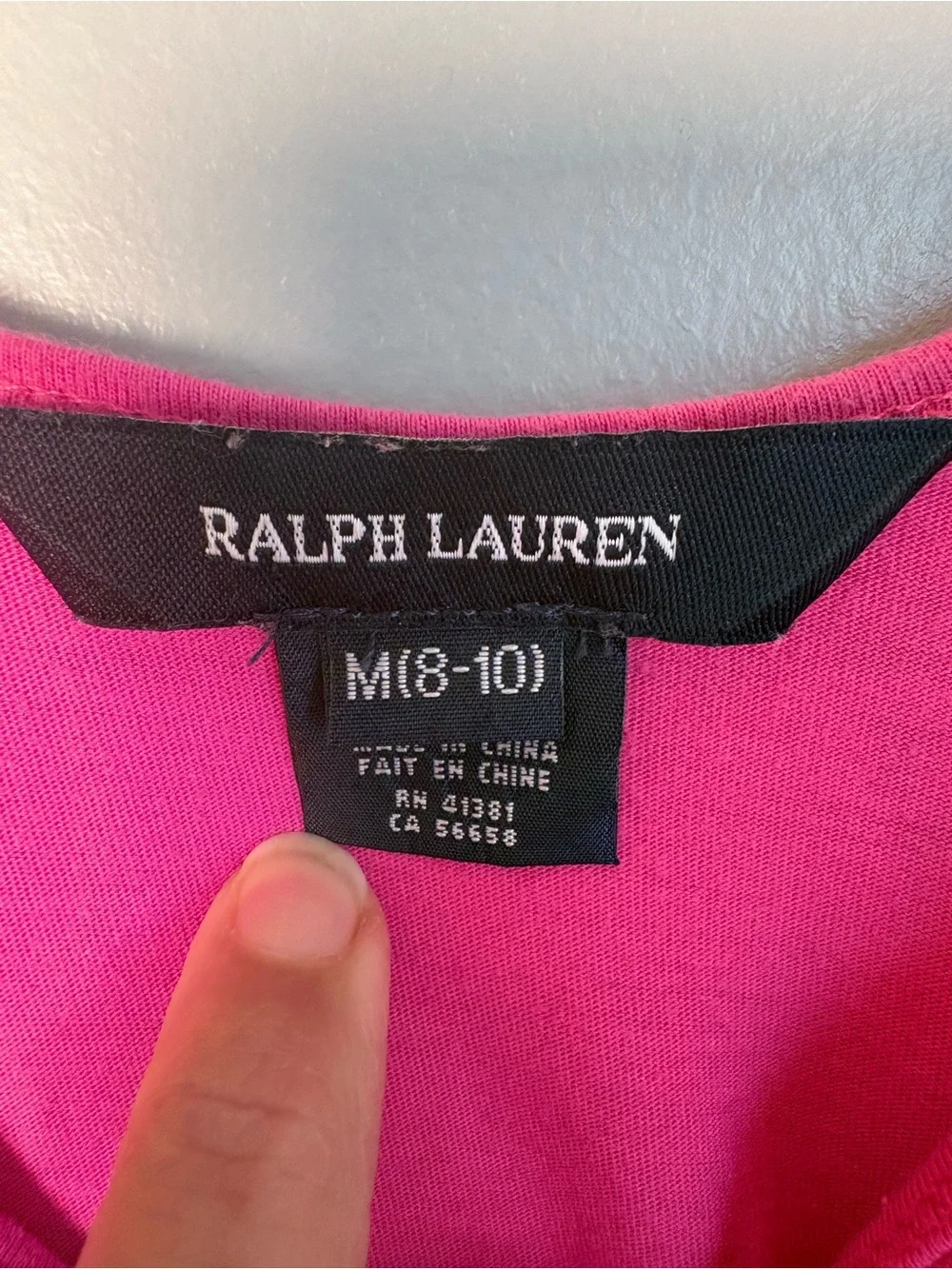Ralph Lauren Girls M 8-10 Pink Knit Tank Dress Drop Waist Pleated Flare Midi